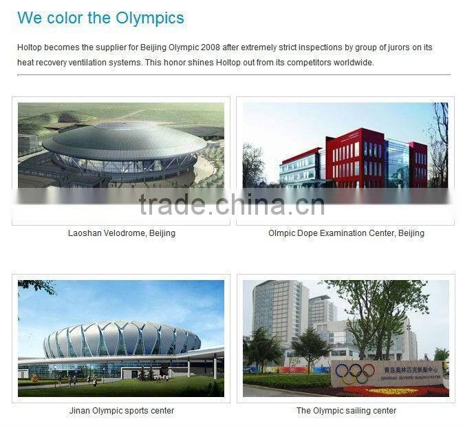 Double way air purification summer auto-bypass ventilative air handing unit with CE certification