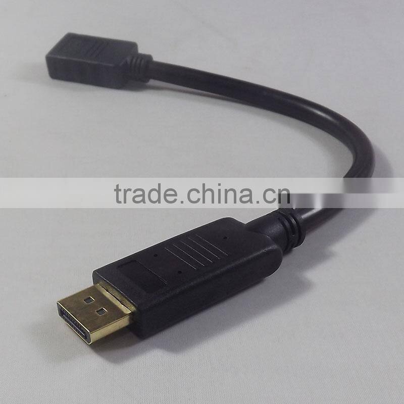 Displayport to HDMI Cable Adapter 15CM w/IC (DP Male to HDMI Female)