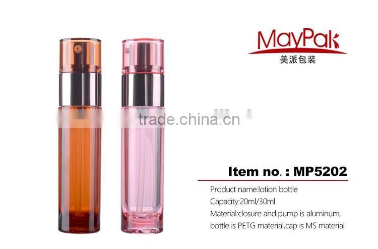 Hot sale empty cosmetic lotion pump bottles 20ml 30ml plastic lotion bottle