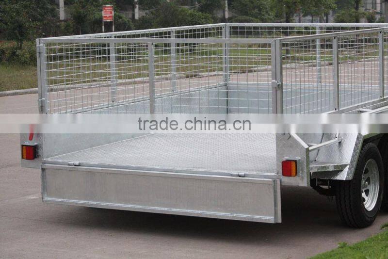 Hot selling weled tandem cage trailer 10x6/12x6