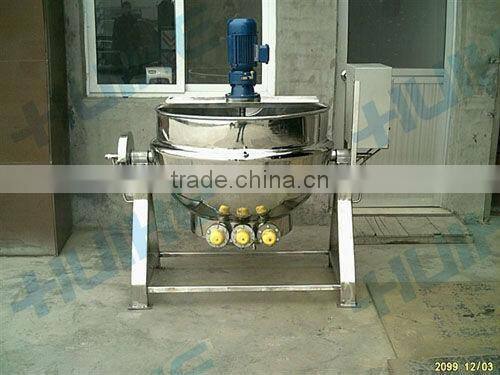 stainless steel double-layered pot industrial food processing machine