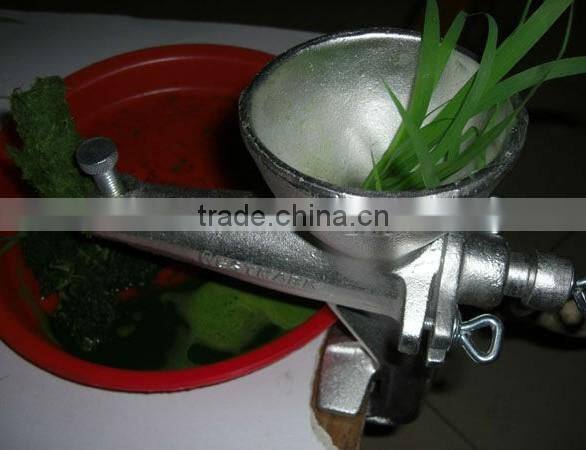 Tin plated cast iron manual wheatgrass juicer