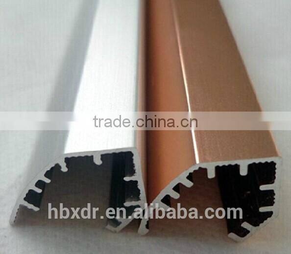 wire drawing /sandblasting / powder coated bronze anodized surface treatment aluminium profiles