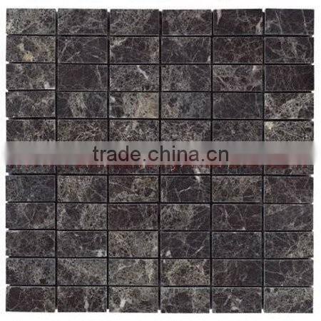 NATURAL BLACK ZEBRA MARBLE MOSAIC TILES