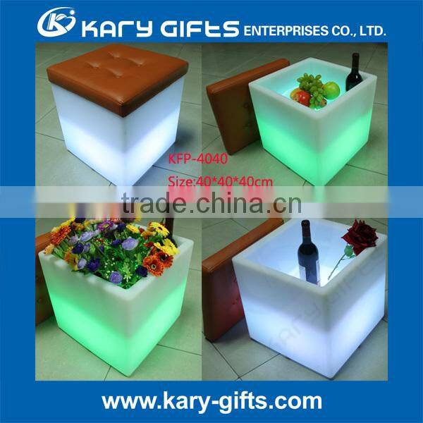 china cheapest square led ice bucket
