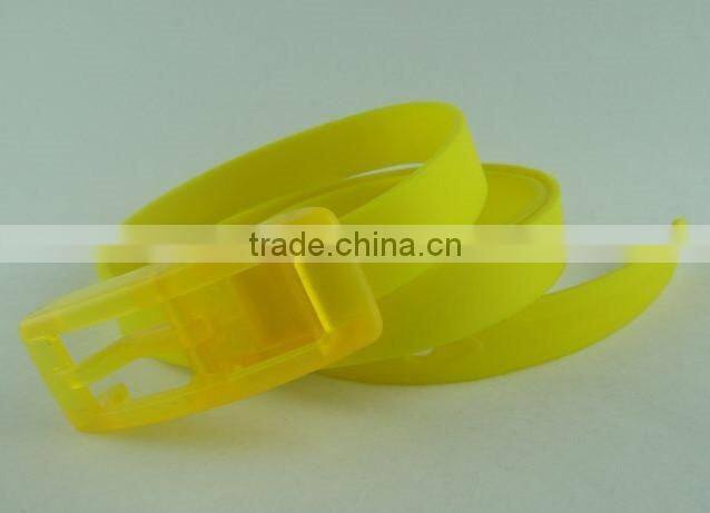 HOT SALE COLORFUL SILICONE BELT, RUBBER LADY BELT, ADULT BELT