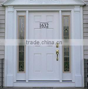 Outdoor metal house numbers sign plate