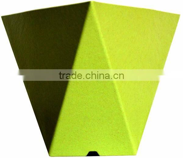Biodegradable colorful plastic flower pots eco plant fiber pots