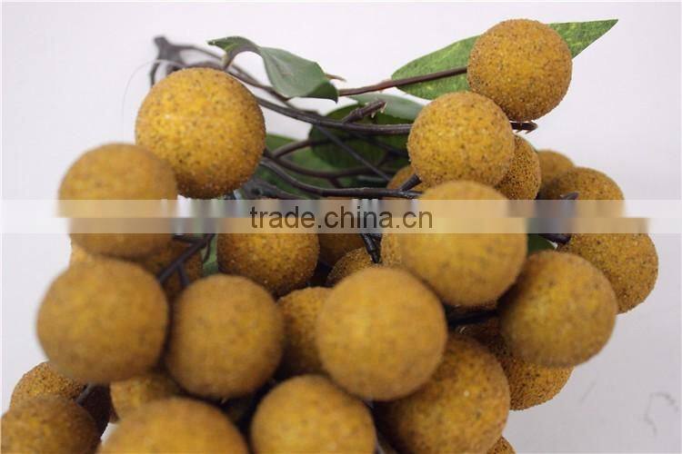 plastic fruit decoration artificial longan Chinese characteristic fruit