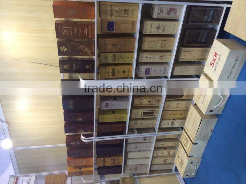 solid wood red wine rack for bar