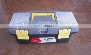 10" plastic suitcase tool box with handle for carring