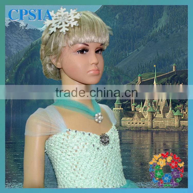 Wholesale toddler girl boutique dress fashion kids blue dresses for girls pretty children's dress