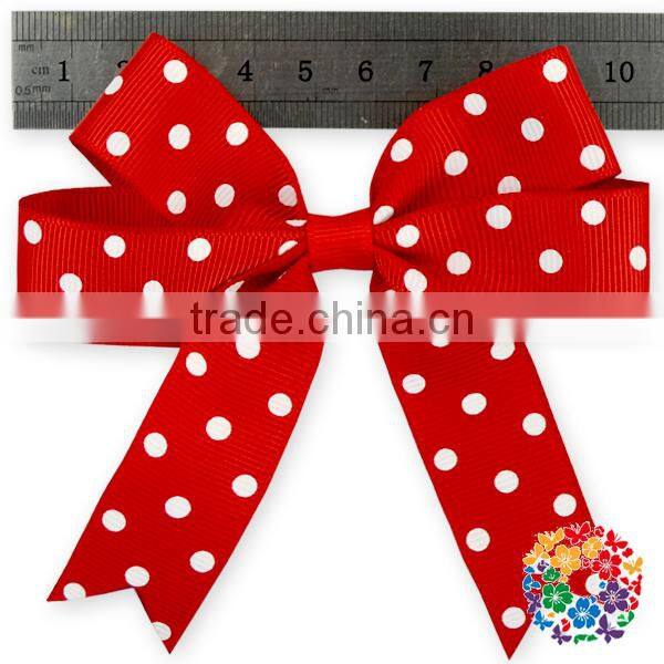 Pink White Dots baby boutique wholesale the ribbon boutique Hair clips hair accessories for kids