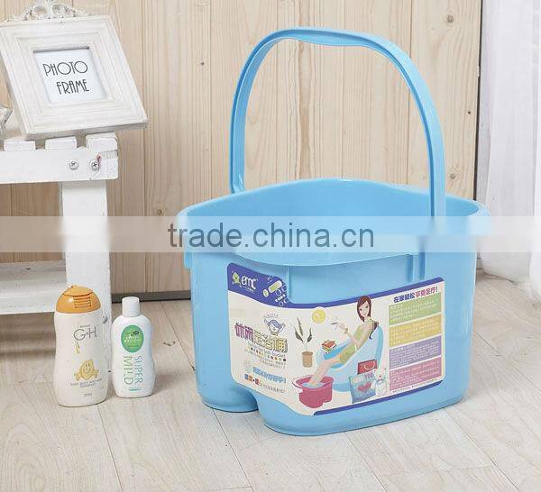 Plastic foot massage bucket