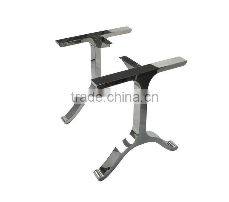 Alibaba online shopping Hot sales modern stainless steel table legs with wooden table