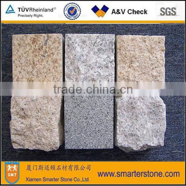 Natural stone paving tsone for driveway porphyry paving on mesh