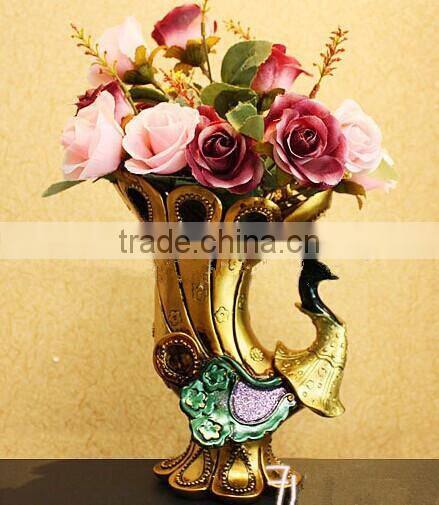 Couples dolphins for home resin decoration