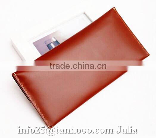 Sexy envelop leather wallet/ money clip/women folding purse