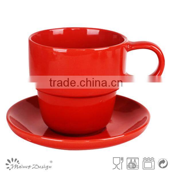 two tone stamp with Cup Saucer solid colour Cheap high quality modern style new design
