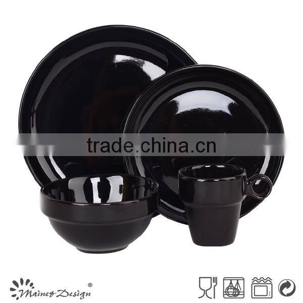 set16 ceramic dinnerware set solid color dinner set stoneware stackable dinner set gift box packing