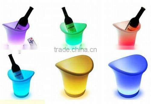 plastic bucket/ led flower pot light /colorful outdoor plastic flower pots /wholesale decorative pots YM-LIB242024