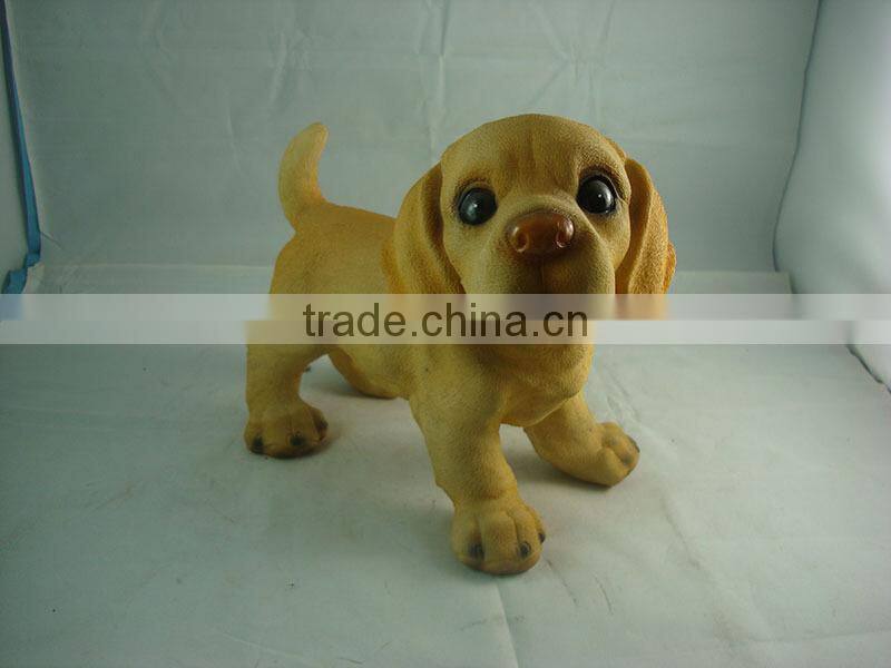 handmade resin dog statues