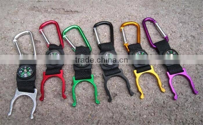 Wholesale Colorful Detachable Lanyard Strap Carabiner With Compass