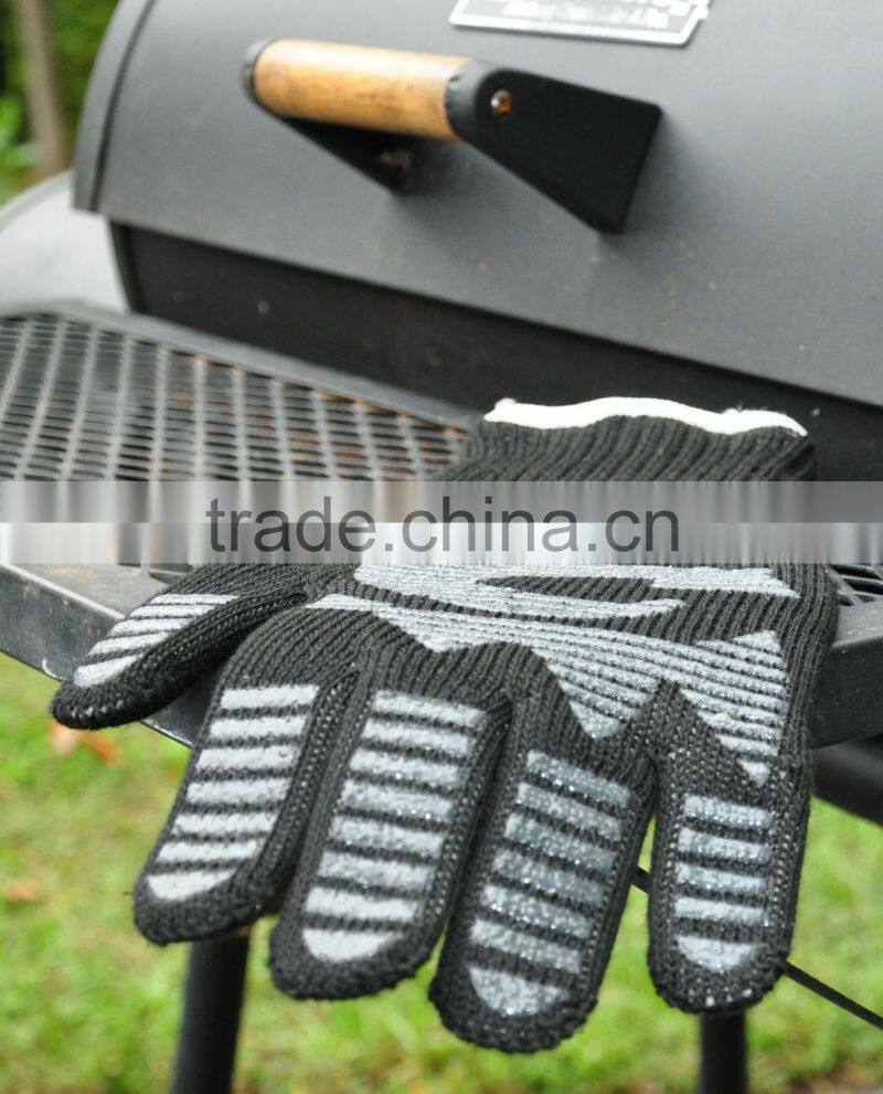 Amazon Silicon Heat Resistant Fireplace And Barbecue Pit Mitt BBQ Gloves,Kitchen Oven Use Heat Resistant Gloves