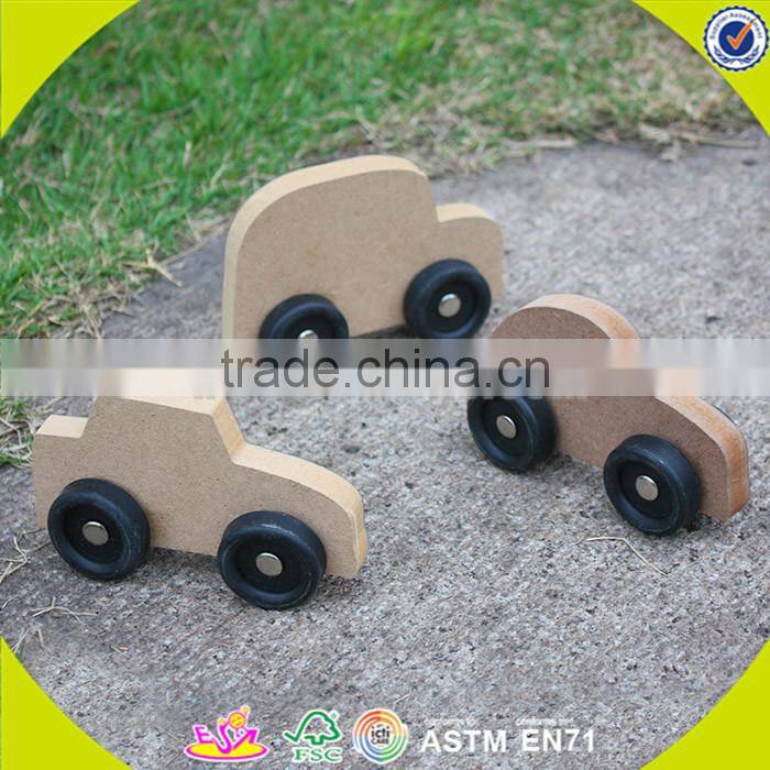 wholesale baby wooden diy car toy, multitype kids wooden diy car toy, educational children wooden diy car toy W04A137