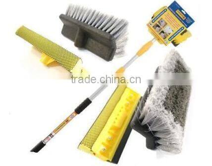 3M 9Ft Extendable Aluminum Telescopic Water Fed Window Car Van Wash Brush
