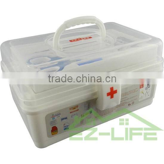 2016 wholesale hospital medicine PP emergency custom portable hot sale plastic first aid kit medical storage box