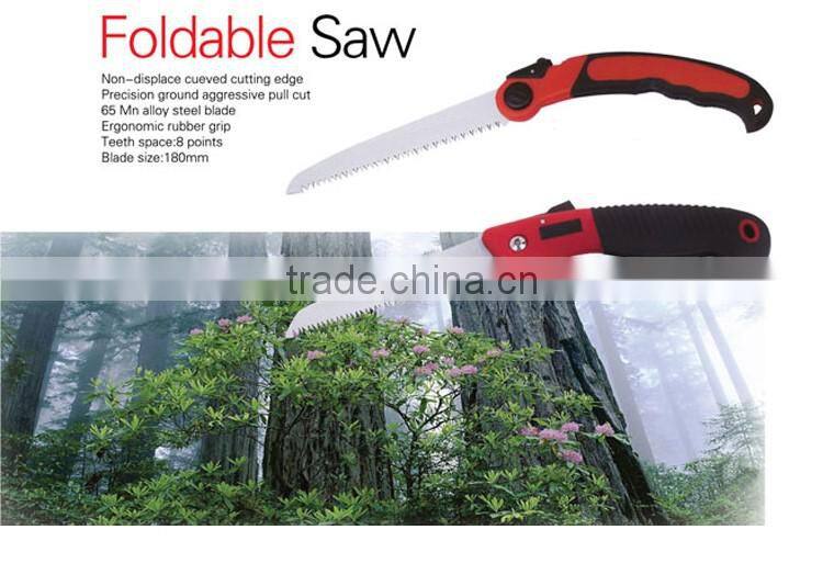 QJ-JH13 65Mn alloy steel foldable saw, high quality hand saw
