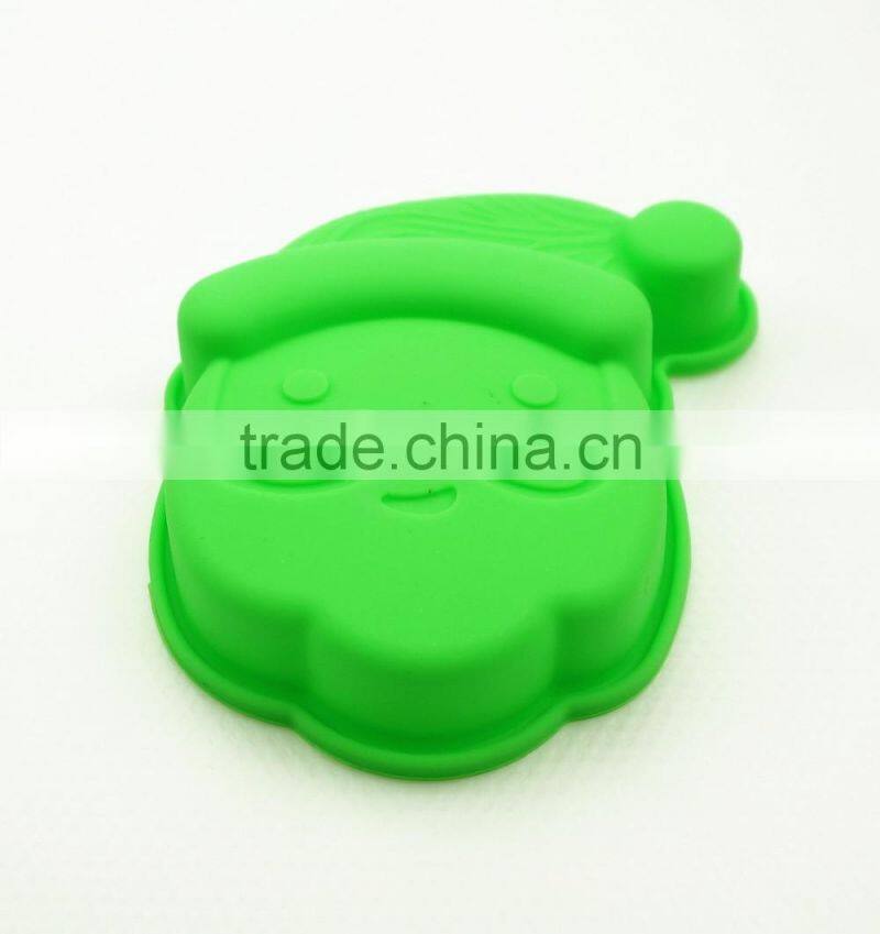 11183 High Quantity Eco-friendly Santa Claus shape silicone chocolate mould,soap mold,diy cake mould