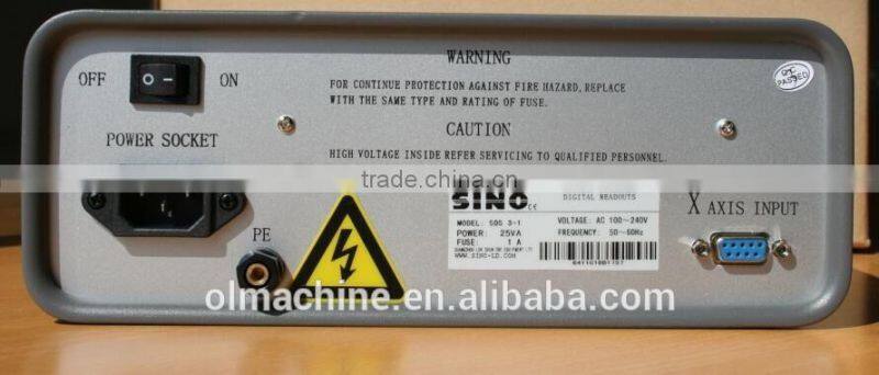 Digital Readout (DRO) with 1axis, SINO DRO, SINO Digital readout, SDS3-1, for lathe, drilling, milling, grinding, boring machine