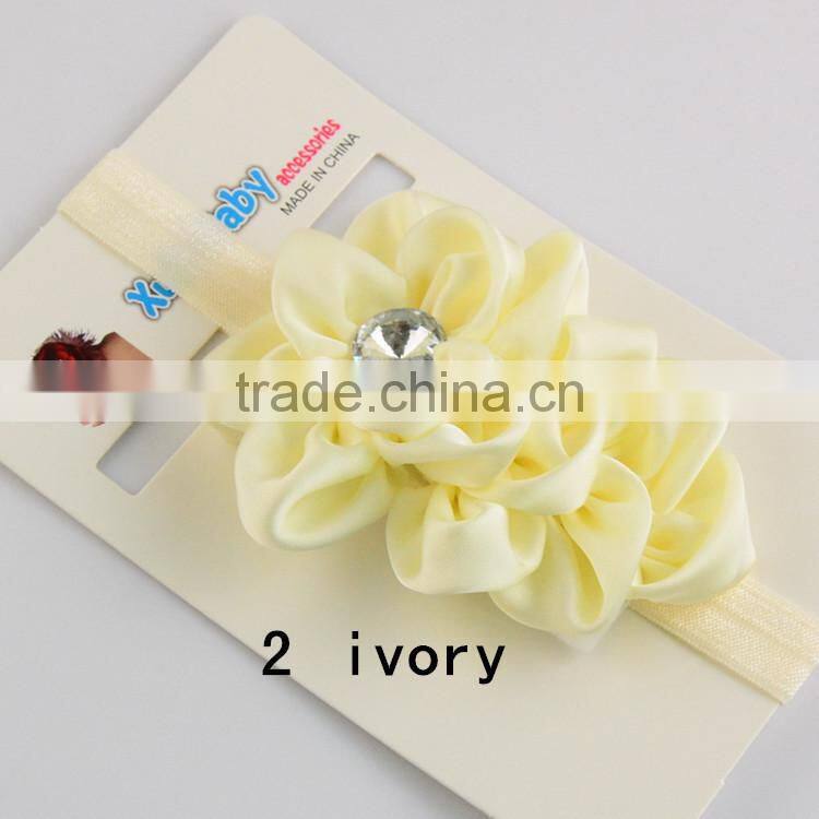 Hot Sale Kids Girl Baby Turban Headband Kids Hairband Hair Accessories Wide Lace Baby Elastic Headband Wholesale