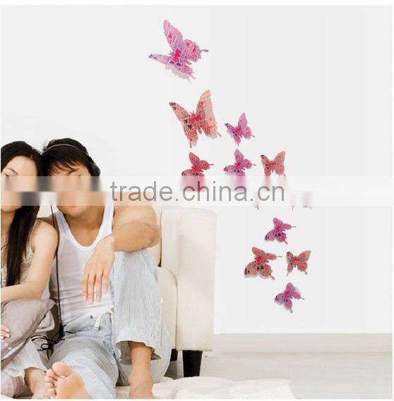 Butterfly removable home wallpaper Art DIY kids room decoration 3d wall stickers
