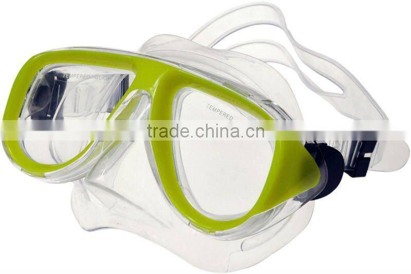 Clear safety lens transparent strap silicone diving mask