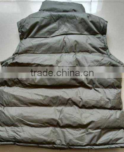 100% polyester ladies sleeveless fleece padded vest in winter