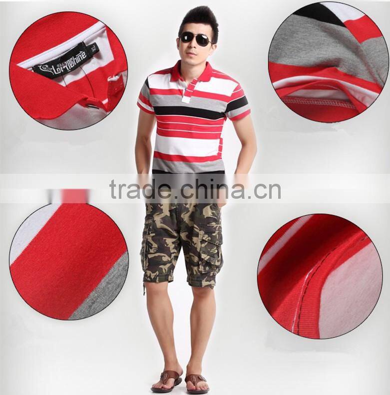 Custom polo,Mens fringe polo t shirt,Wholesales Muti Strip Polos