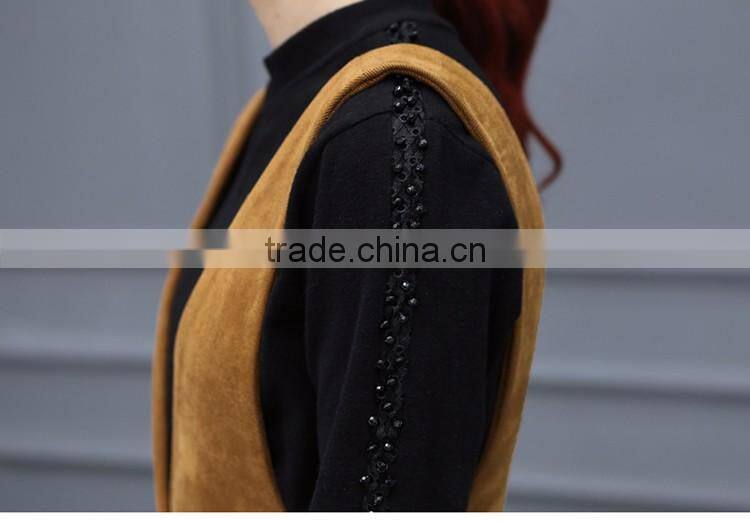 2016 manufacturer autumn-wear fashionable 100% cotton ladies dress with strap