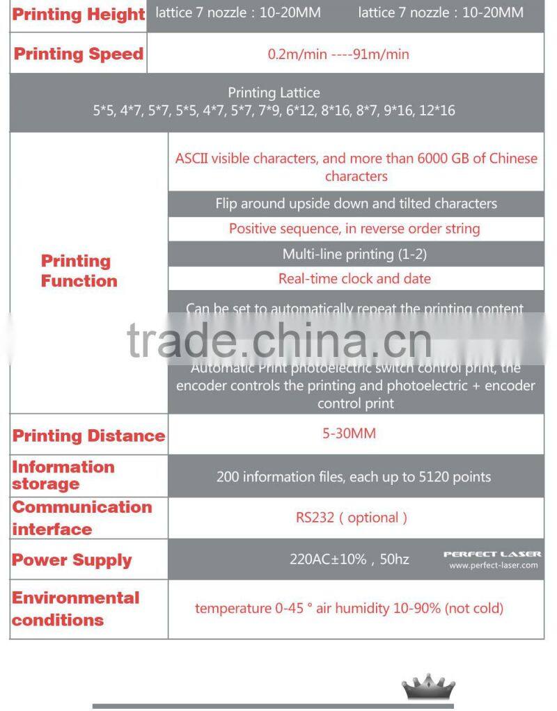 LCD color touch screen big character inkjet printer for Carton box for sale