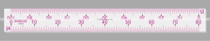 Kearing brand 1/4&1/5 plastic sandwich line scale ruler for fashion design #8502