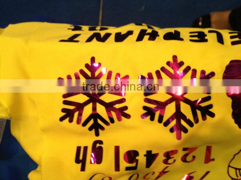 High Durable elastic Hologram garment heat transfer vinyl