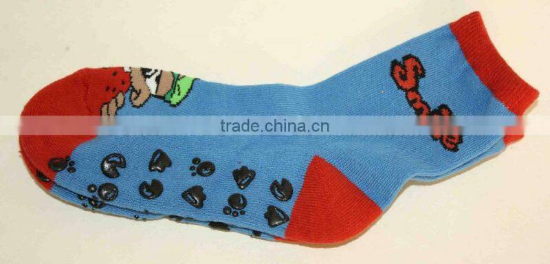 Anti Slip Grip Custom Logo Cheap Trampoline Sock