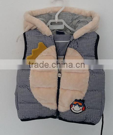 boys cute baby bear cap waistcoat for winter