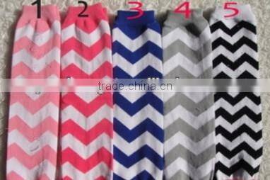 Wholesale baby girl's Wavy stripes leg warmers,cotton leg warmers