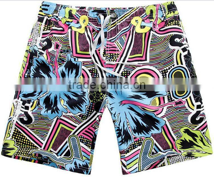 100% polyester poplin men swim trunk swimwear
