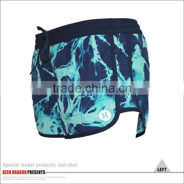 Women wear cheap Elastic Waist Sport Shorts /running short