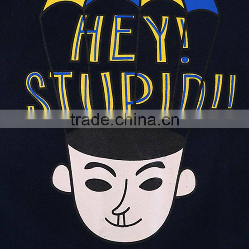 2015 New design kids cheap plain printing sweatshirts kids pullover 100%cotton fleece sweatshirts