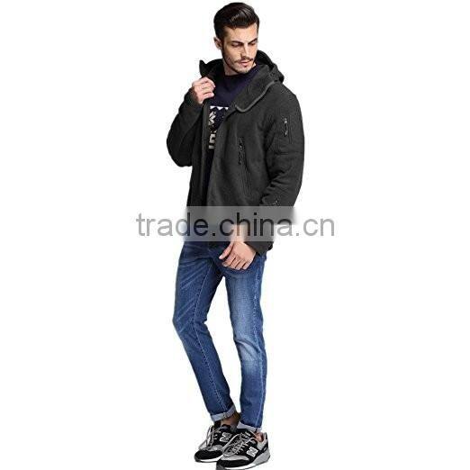 full zipper custom brand logo micro polar fleece hoodie